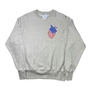 USA heart Champion gray‎ sweater